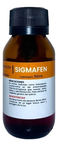 Sigma Sigmafen 50ml Acetaminofén Antipirético Para Perros