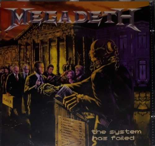 Cd,megadeth, The System Has Failed, Novo E Lacrado, 