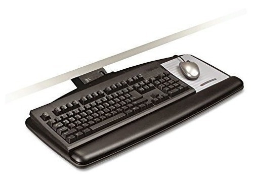 3m Sit Stand Keyboard Tray With Sturdy Wood Platform