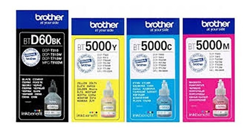 Tinta Brother Btd60bk Bt5001  Imp T510 T710 Combo Orig