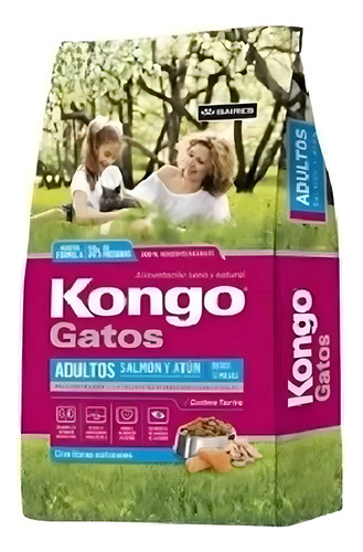 Alimento Kongo Gato Natural Adulto Salmon Y Atun 15 Kg