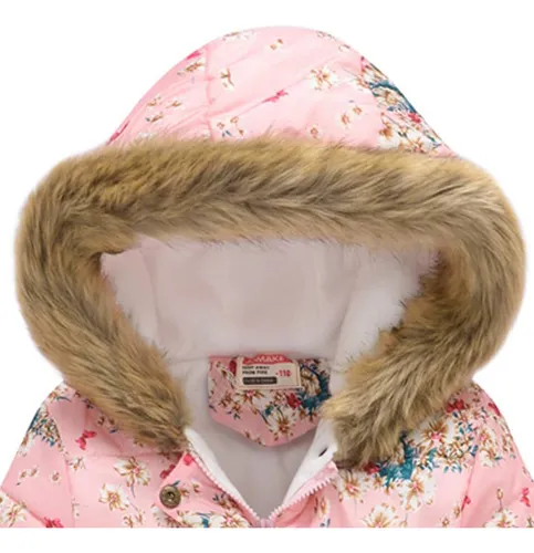 Chaqueta Para Bebés Pequeños, Parkas, Con Estampado Floral, Sudaderas Con Capucha Para Niños Pequeños