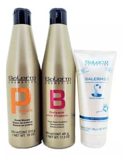 Shampoo Y Bálsamo Proteínas De 500ml C/u + Salerm 21 200ml