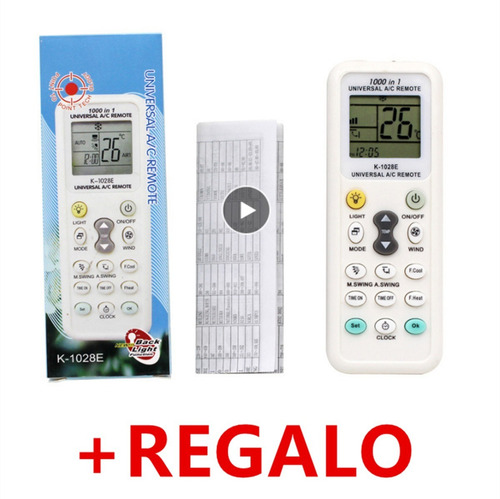 Control Remoto Universal Aire Acondicionado +regalo
