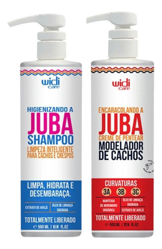 Kit Widi Care Juba Shampoo E Creme Encaracolando 500ml