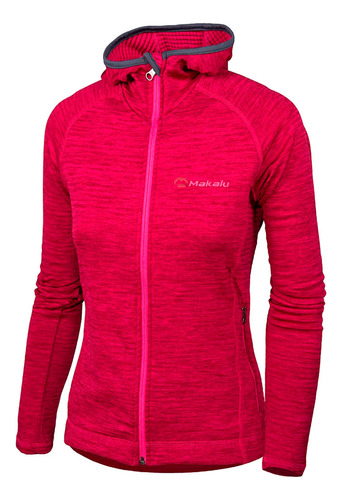 Campera Micropolar Mujer Deportiva Capucha Makalu Annapurna