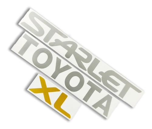 Kit De Calcomanías Toyota Starlet Xl Medida Y Color Original