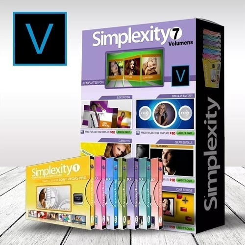 Pack Proyectos S/ Vegas Editables Simplexity Avc / Mp4