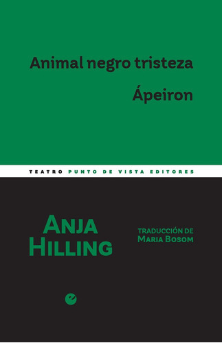 ANIMAL NEGRO TRISTEZA APEIRON, de HILLING, ANJA. Editorial Punto de Vista Editores, tapa blanda en español