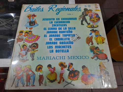 Lp Bailes Regionales Vol 1 En Acetato,long Play