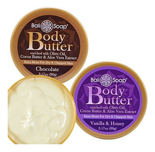 Jabon Bali - Body Butter, Set De 2 Pc, 3.1 Oz. Cada Uno (cho