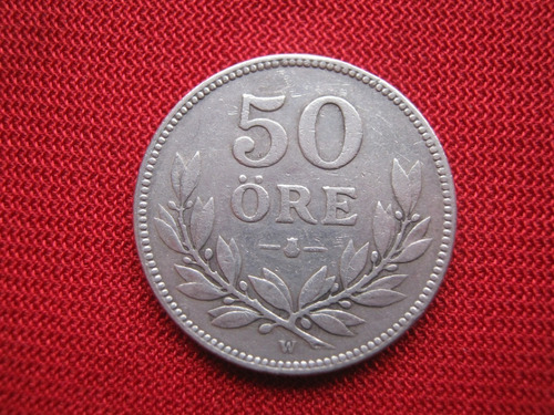 Suecia 50 Ore 1927 Plata 