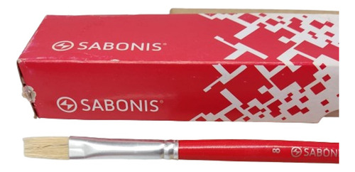 12 Pieza Pincel Plano No8 Sabonis 008-8