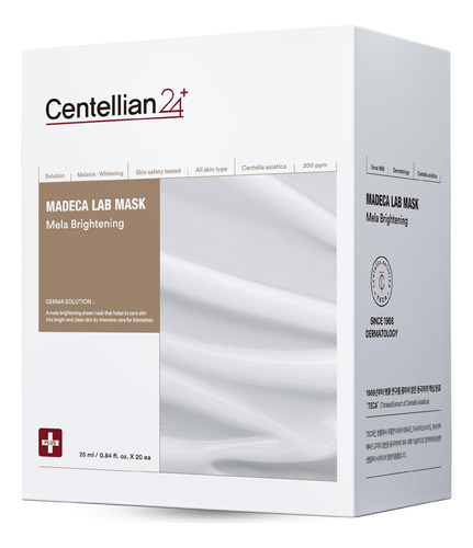 Centellian 24 Madeca Mask (brightening, 20 Piezas) - Hoja De