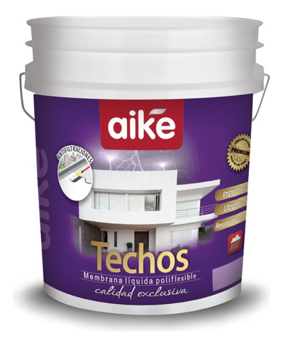 Membrana Para Techos En Pasta Liquida Aike X 4 Lt