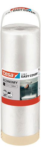 Film Premium Con Cinta De Pintor 1,4m X 33m Tesa Easy Cover