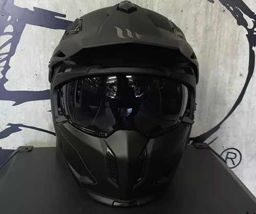 Casco Para Moto Mt Helmets Tr902xsv Streetfighter Negro Mate