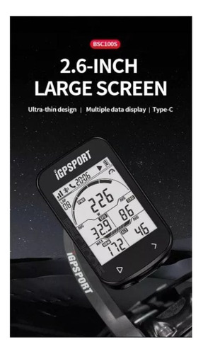 Ciclocomputador Igpsport Bsc100s + Sensor Velocidad Spd 70