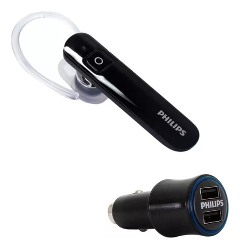 Kit Manos Libres Bluetooth Philips 1613 + Cargador Doble