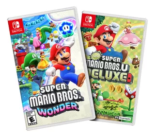 Combo Super Mario Bros Wonder E New Sup. Mario Bros U Deluxe