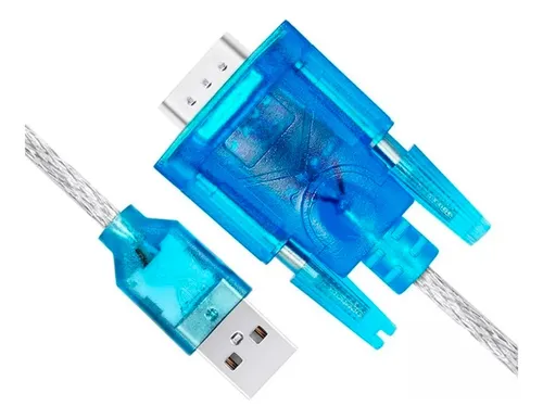 Cable Convertidor Usb A Serial Rs-232 Macho Db9 De 9 Pines