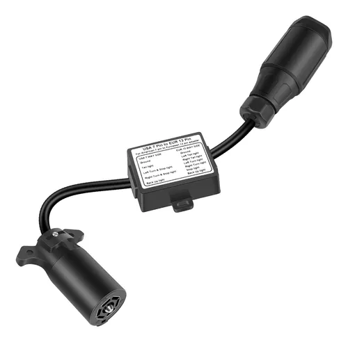 Enchufe De Luz Para Remolque RV De 7 Pines, Conector De Enchufe Para  Remolque, Juego De Adaptador, Enchufe Estadounidense