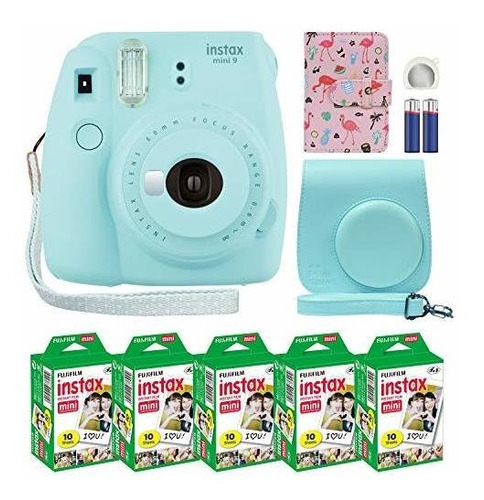 Fujifilm Instax Mini 9 Camara Instantanea Azul Hielo Con Est