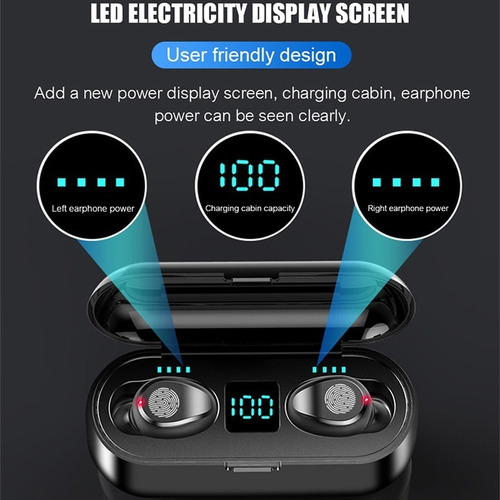 Auriculares F9 True Wireless Headset 5.0