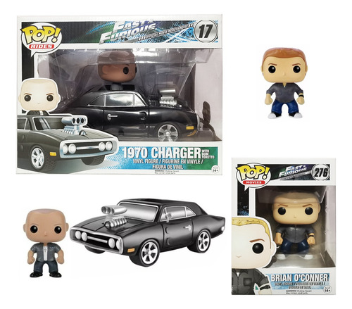 Fast & Furious 2 Funko Pop Toretto Charger Y Brian Año 2016
