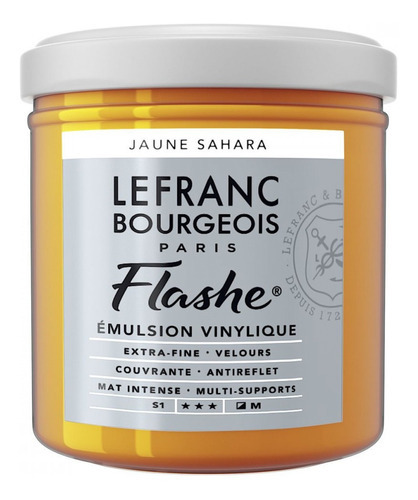 Tinta Acrílica Flashe Lefranc 125ml S1 194 Sahara Yellow