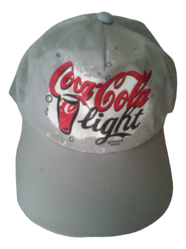 Coca Cola Coleccionable,gorro Coca Light Gris C/visera