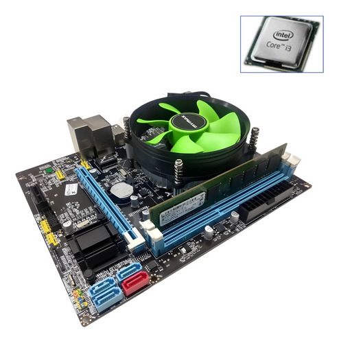Kit Processador I3 4160 + Placa Mãe + Cooler
