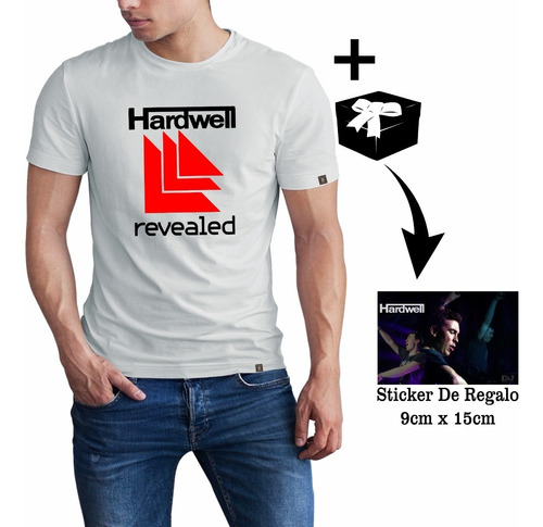 Poleras Dj Hardwell Más Sticker De Regalo | Cuotas sin interés