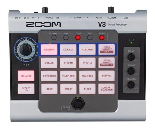 Zoom V3 Procesador Vocal Multi Efecto