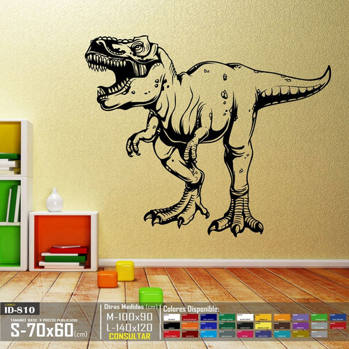 Vinilos Decorativos Dinosaurios Trex  Para Niños 2