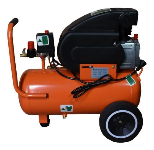 Imagen 2 de 2 de Compresor Aire Niwa 24 Litros 2 Hp Alta Recuperacion Naranja Monofásica