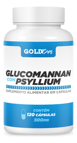 Glucomanan Psyllium Kit 2 X 120 Caps Fibras 240 Caps