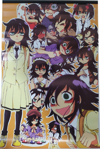 Lona Poster Decorativo Watamote Tomoko Kuroki Anime