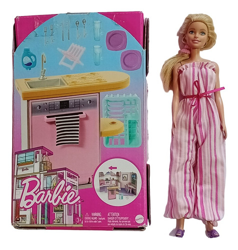 Barbie Cocina Integral Set Modular Estufa Tarja Original