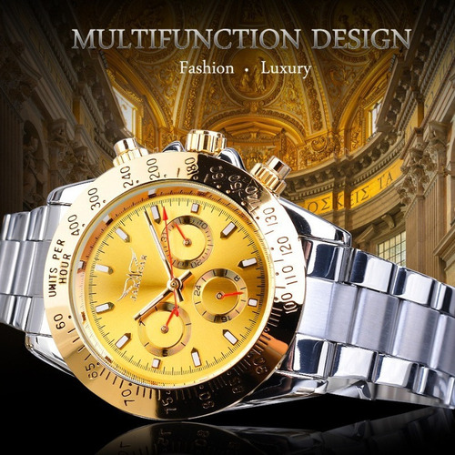 Reloj Luminoso Mecánico Automático Jaragar F120554