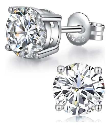 Pendientes De Diamantes Hombres Mujeres Pendientes De Tuerca