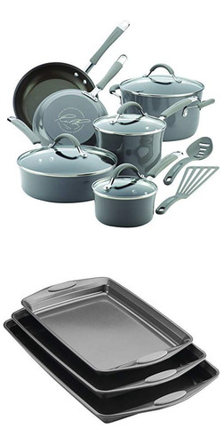 Achael Ray Cucina Juego Utensilio Cocina Antiadherente Dura