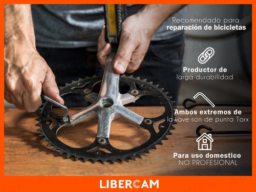 Imagen 8 de 10 de Juego De Llaves Torx 9 Piezas T 10 A T 50 Cortas Blister