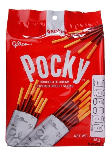 Imagen 1 de 1 de Pocky Chocolate Family Pack, 117g, Glico