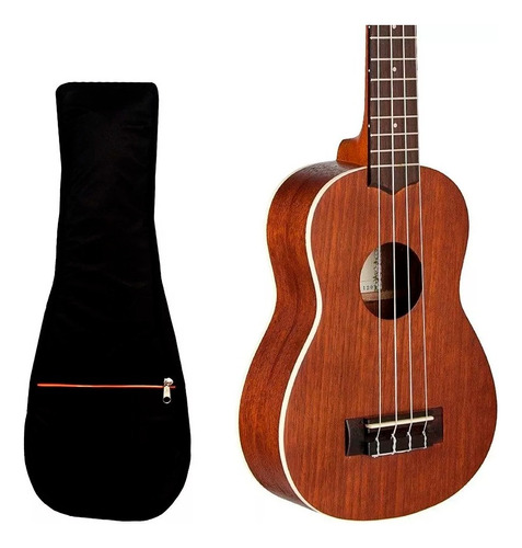 Ukelele Soprano Kala Ka-s Caoba + Funda + Incluye Envio