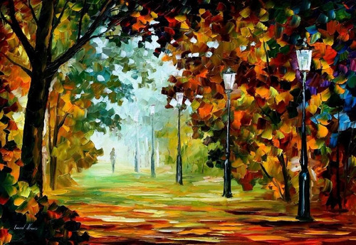 Poster  Afremov 50x75cm  Manhã Saudável 2