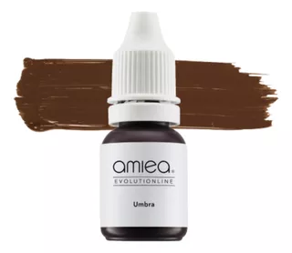 Pigmento Amiea Híbrido Sobrancelhas 10ml Castanho Intenso.