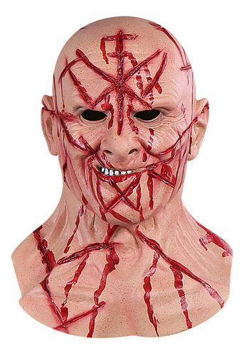 Máscara Facial M Creepy Wrinkle Para Cosplay De Halloween