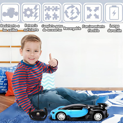 A 1:16 Luz Led Coche Rc Carro A Control Remoto Con 4 Canales
