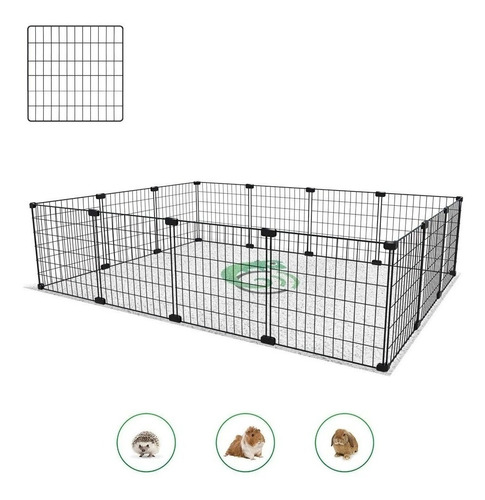 Cercado Pet Porquinho Coelho Cachorro  90x120 Malha 2,5cm